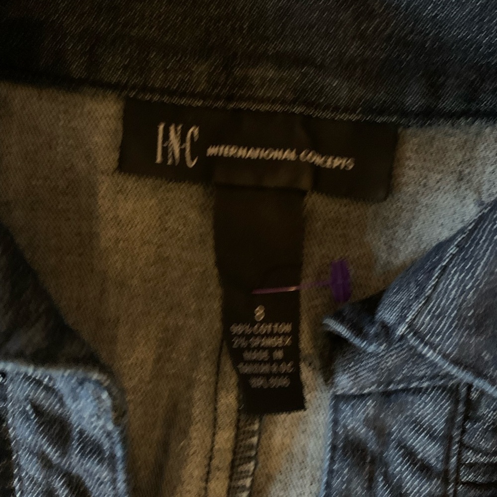 INC Denim Ruffled Dress - Picture 7 of 7